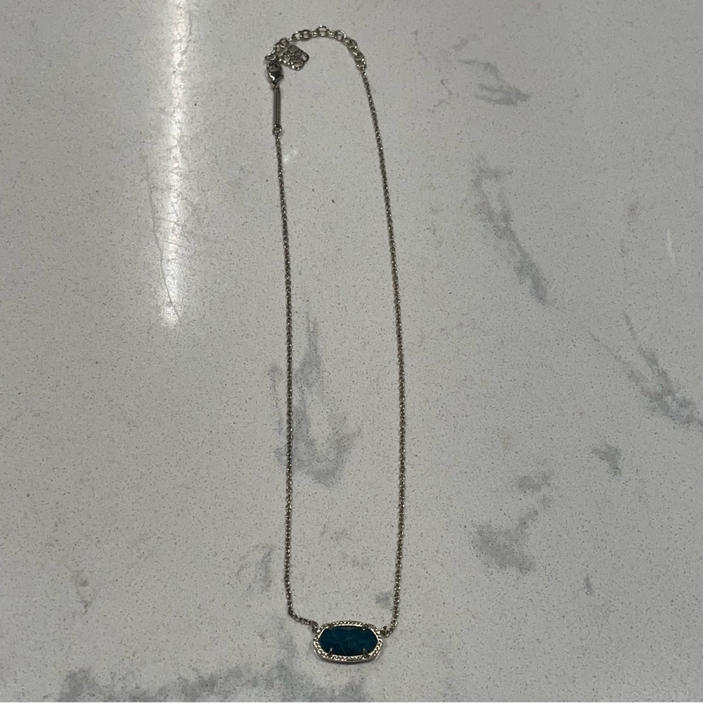 Kendra scott Elisa necklace in aqua apatite